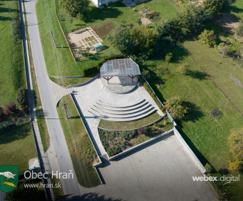 Obec Hraň - letecké zábery október 2022