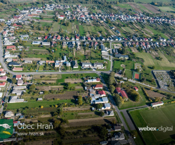 Obec Hraň - letecké zábery október 2022