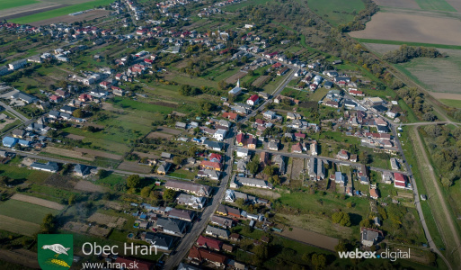 Obec Hraň - letecké zábery október 2022 